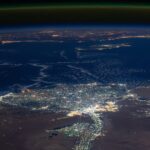 Departing ISS astronaut finds time for stunning night shot